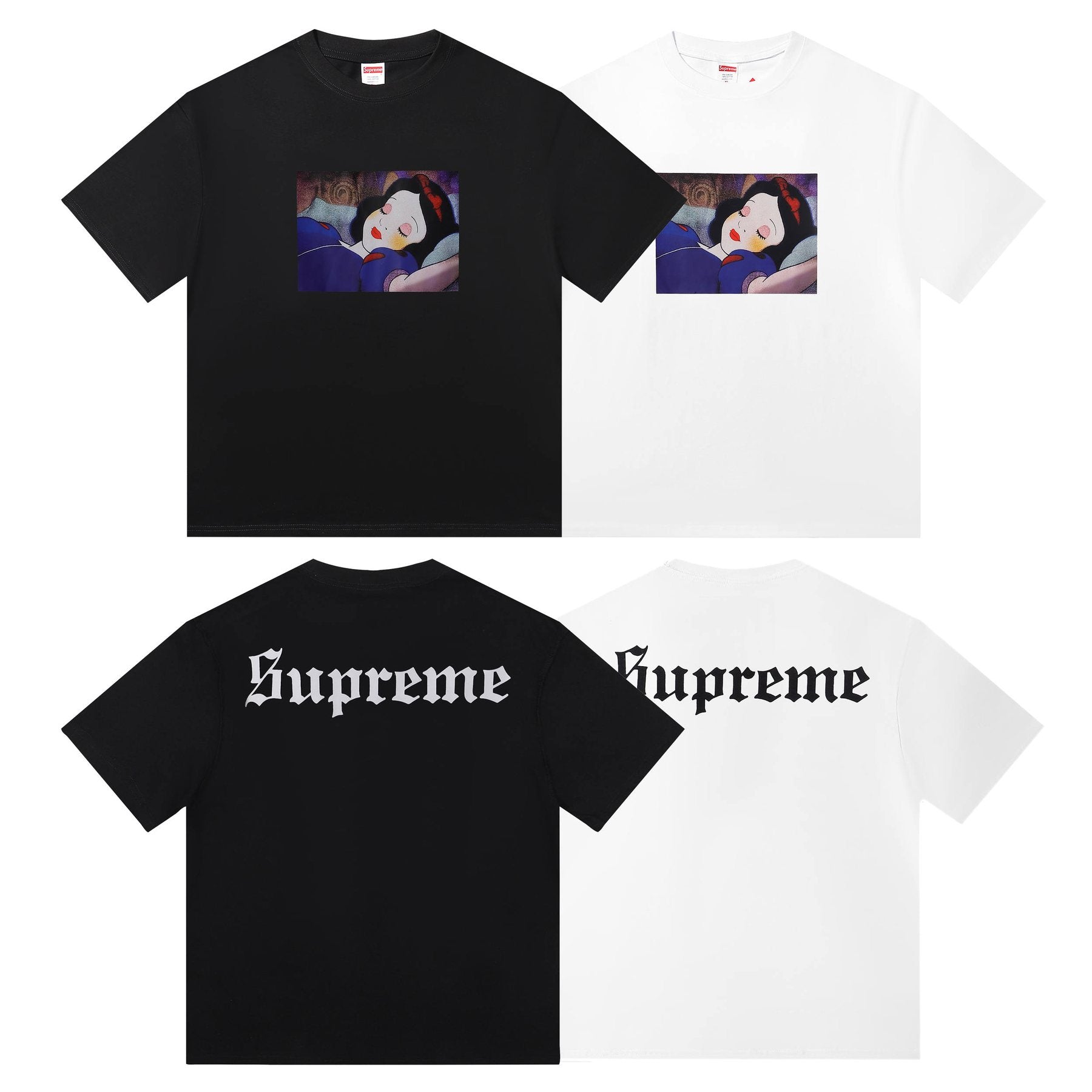 Supreme Snow White Graphic Short-Sleeve T-Shirt — comparison
