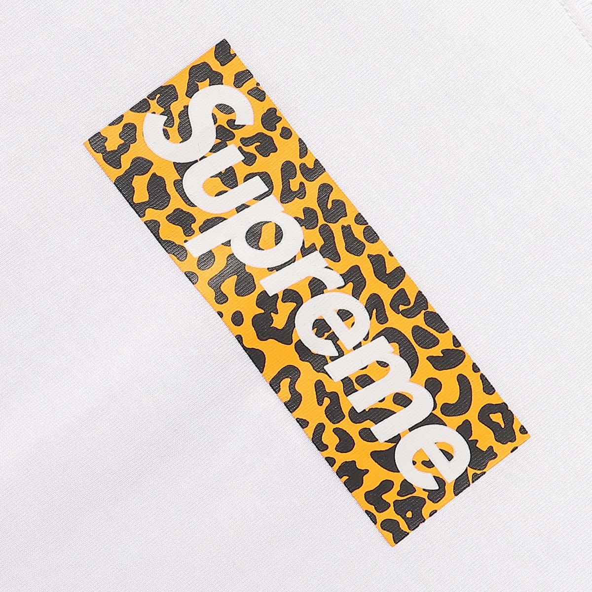 Supreme Leopard Shanghai Graphic Short-Sleeve T-Shirt — detail