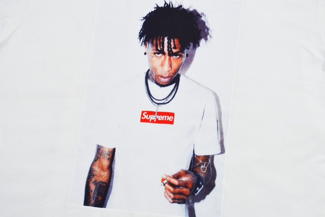 Supreme NBA YoungBoy Portrait Graphic T-Shirt — detail