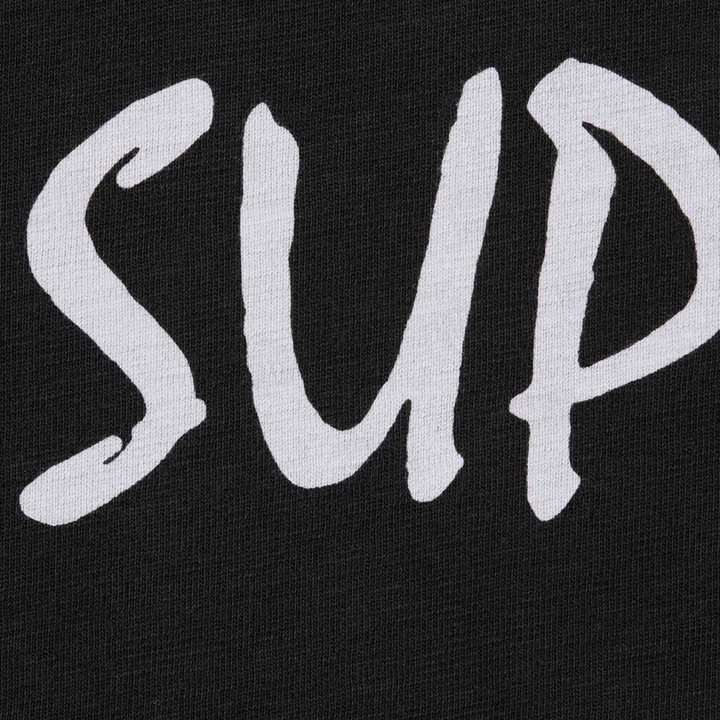 Supreme Front Logo Short-Sleeve T-Shirt — fabric_closeup