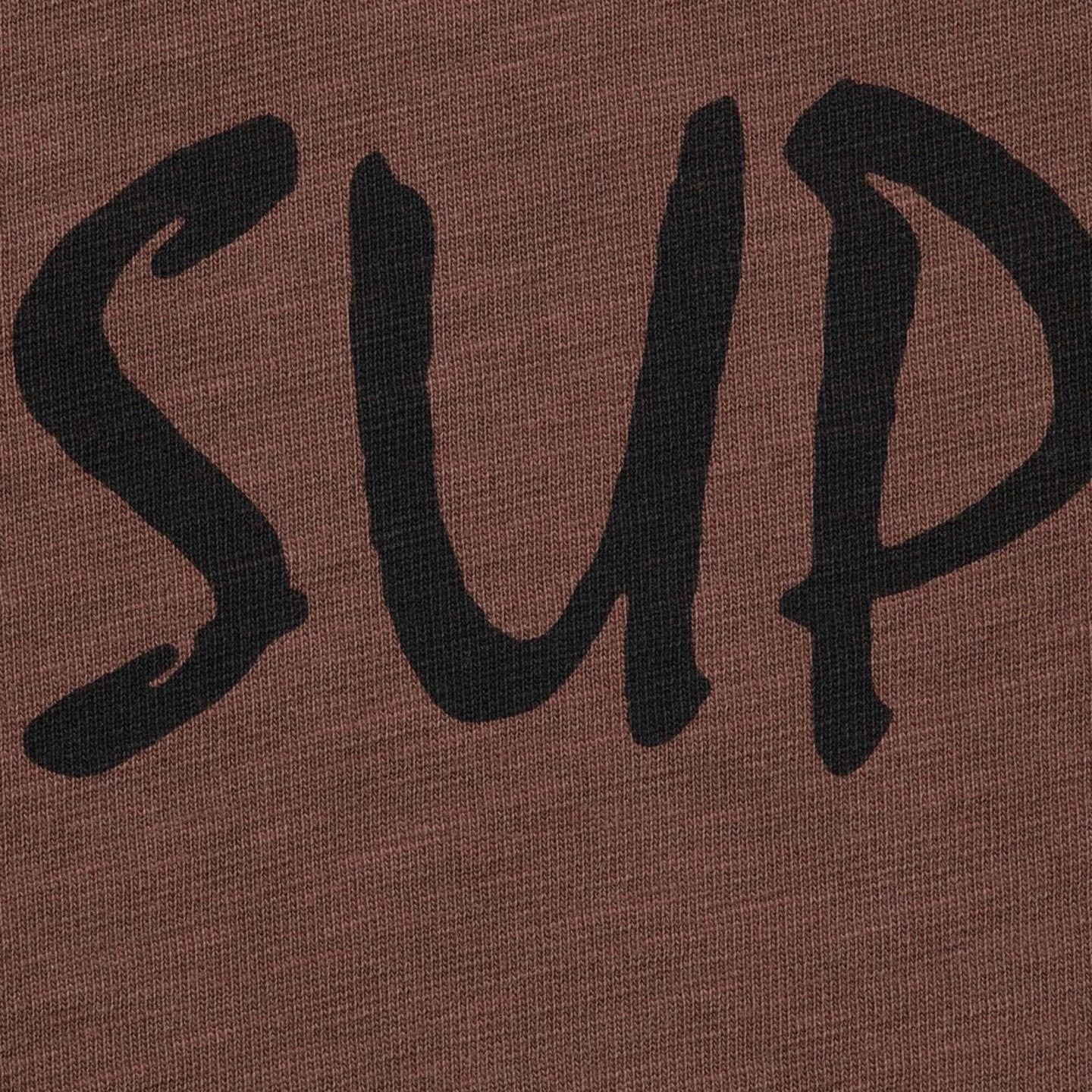 Supreme Front Logo Short-Sleeve T-Shirt — fabric_closeup