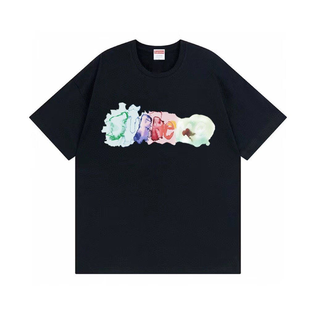 Supreme Watercolor Logo Graphic T-Shirt — hero
