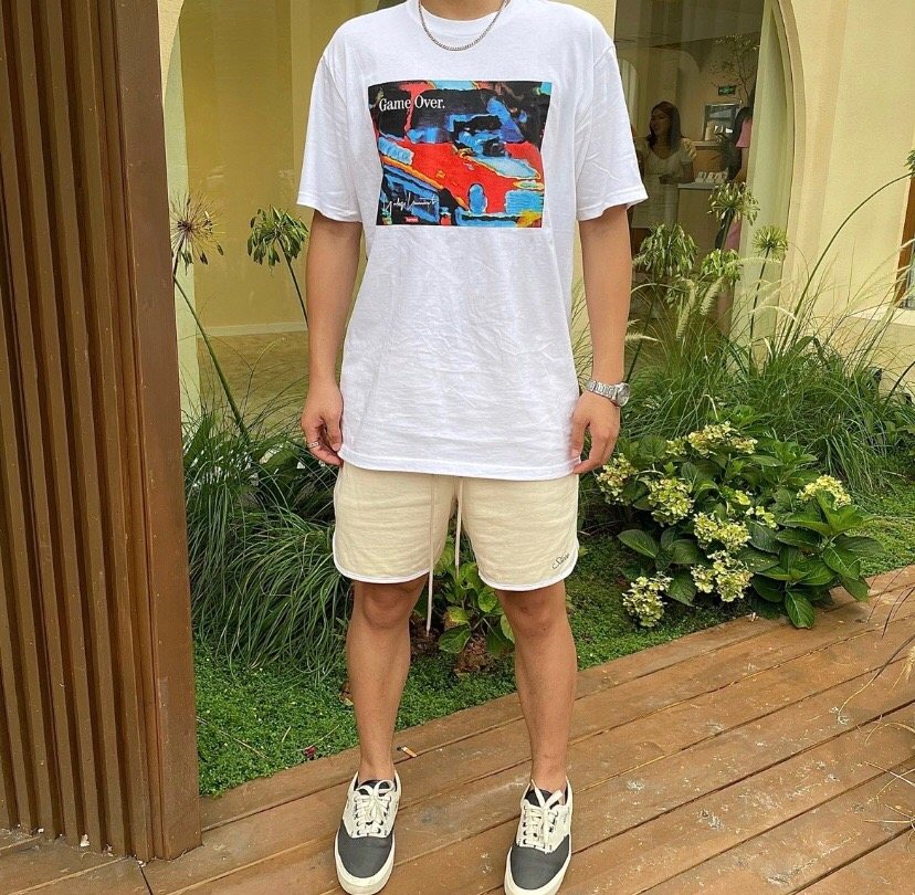 Supreme Game Over Car Graphic T-Shirt — context