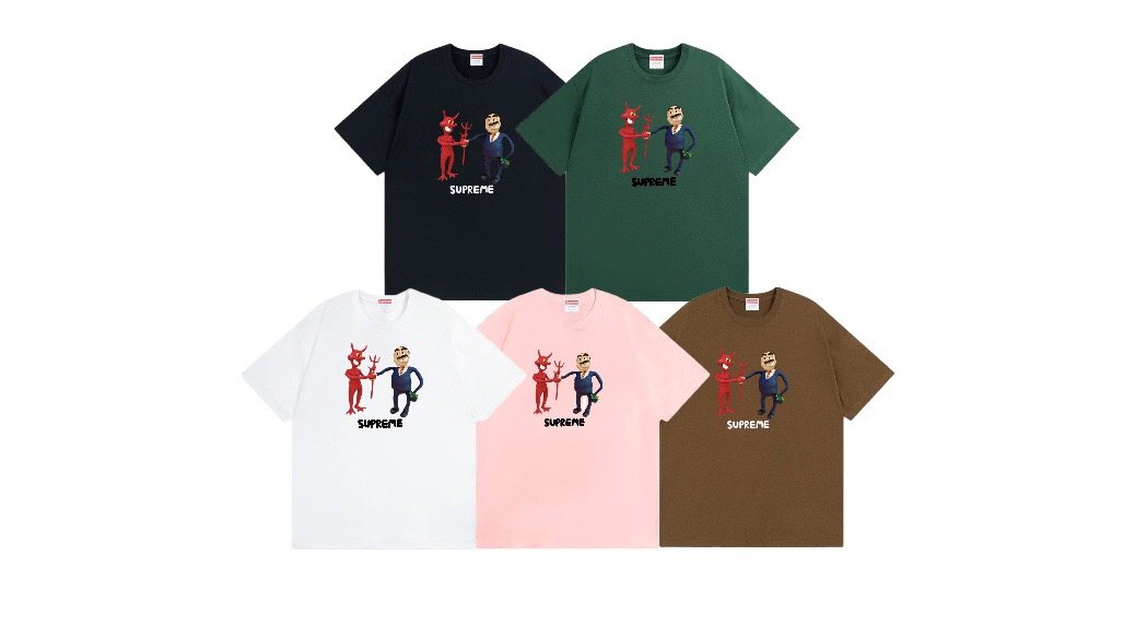 Supreme Business Devil Graphic T-Shirt — comparison