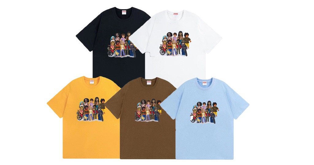Supreme Children Cartoon Graphic T-Shirt — comparison