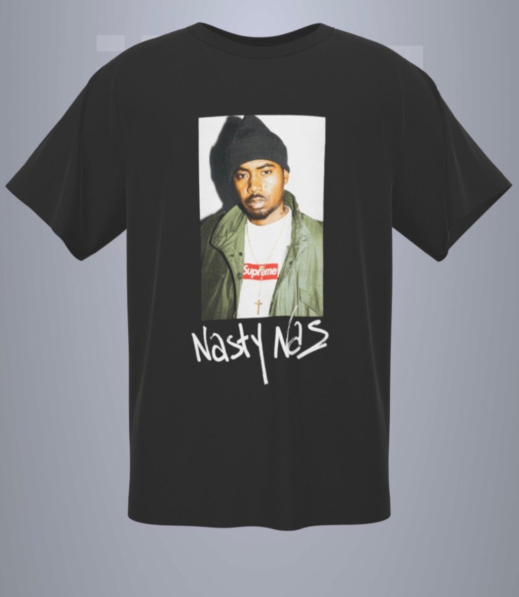 Supreme Nas Portrait Graphic T-Shirt — hero