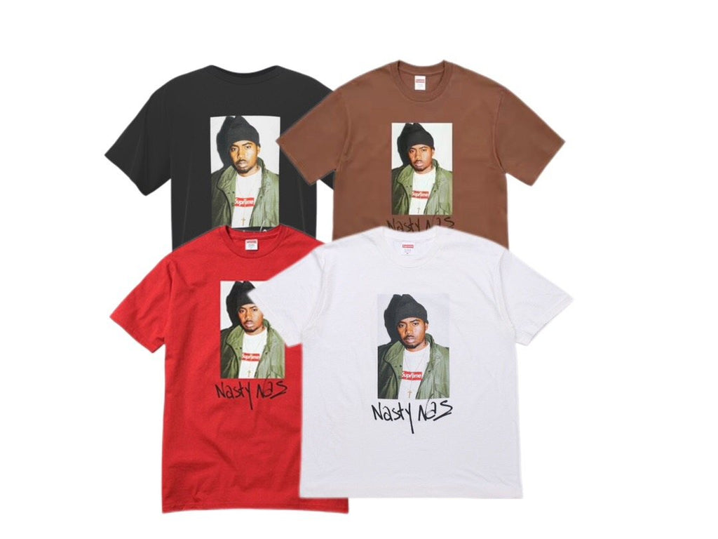 Supreme Nas Portrait Graphic T-Shirt — comparison