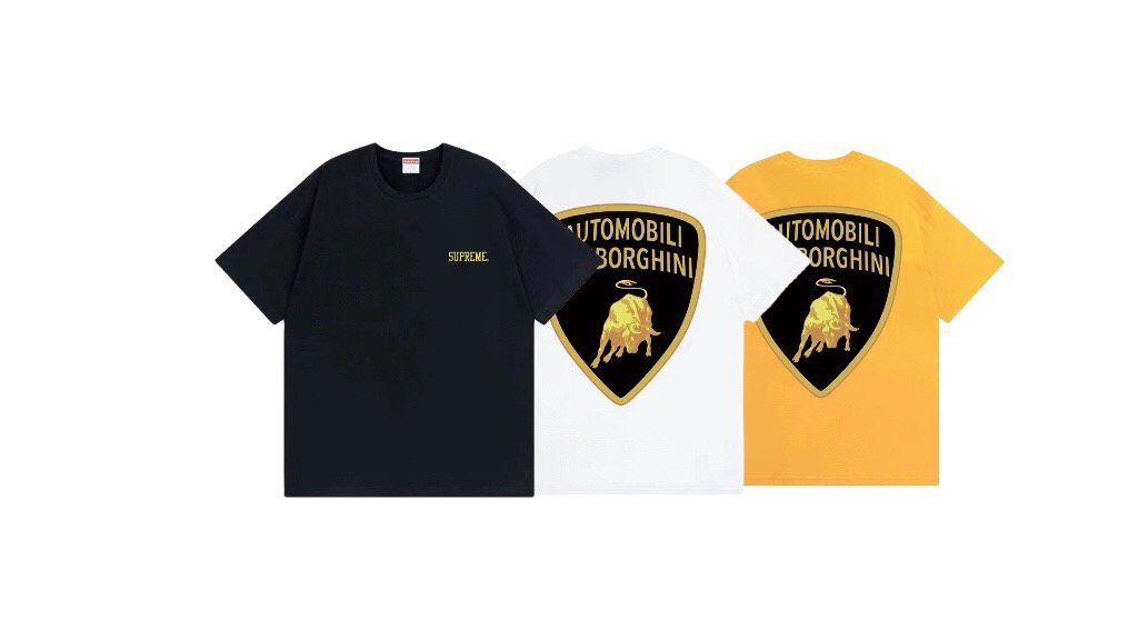 Supreme Lamborghini Graphic Short-Sleeve T-Shirt — comparison