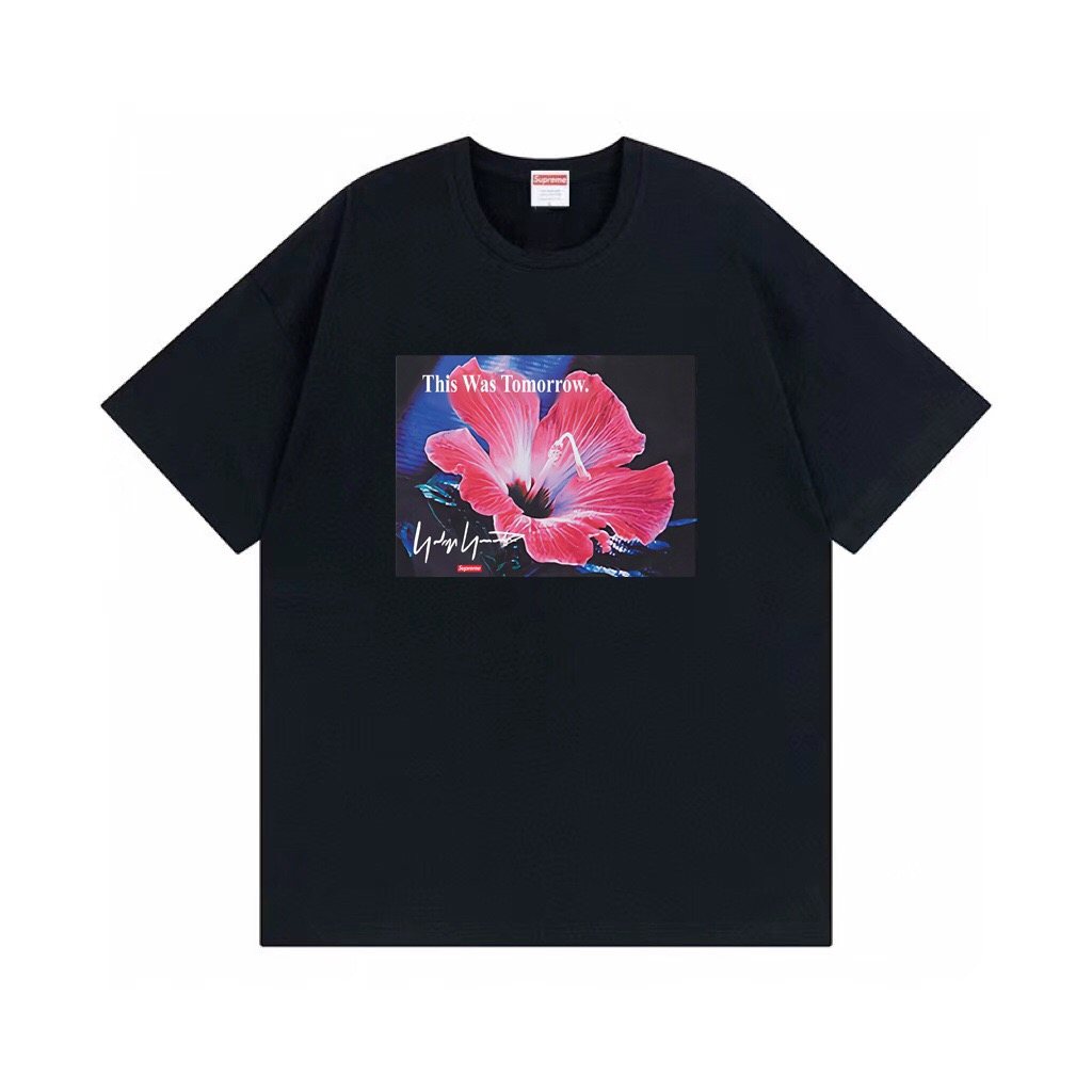 Supreme Hibiscus Graphic Short-Sleeve T-Shirt — hero