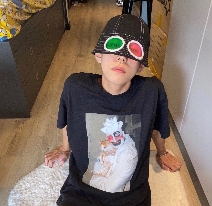 Supreme Clown Cat Graphic T-Shirt — context