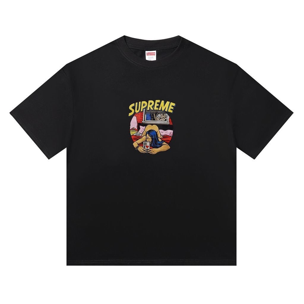 Supreme Bedroom Comic Graphic T-Shirt — hero