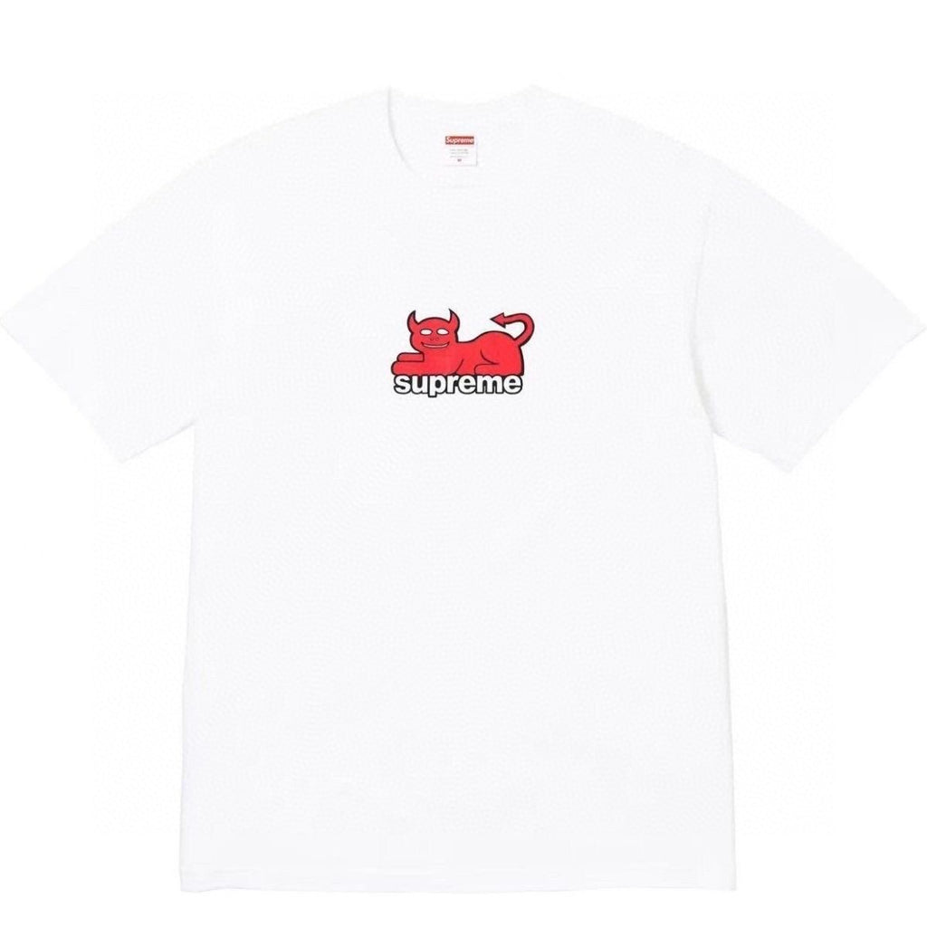 Supreme Devil Cat Graphic Short-Sleeve T-Shirt — front