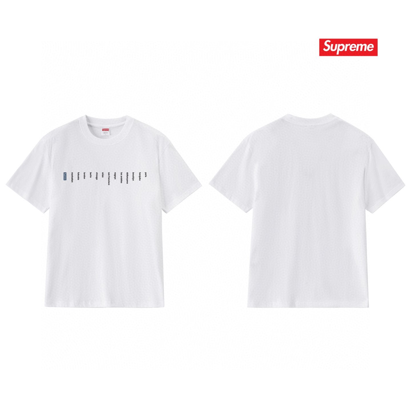 Supreme Location Graphic Short-Sleeve T-Shirt — back