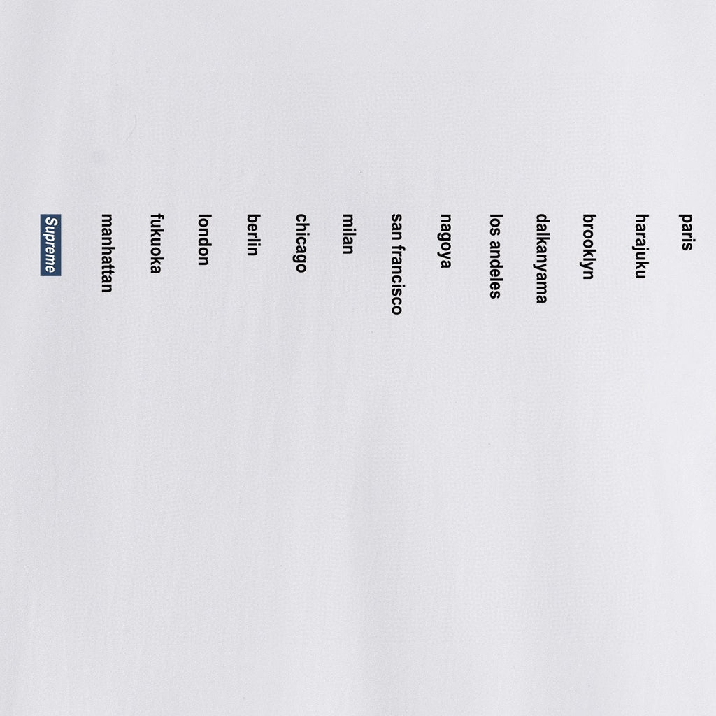 Supreme Location Graphic Short-Sleeve T-Shirt — detail