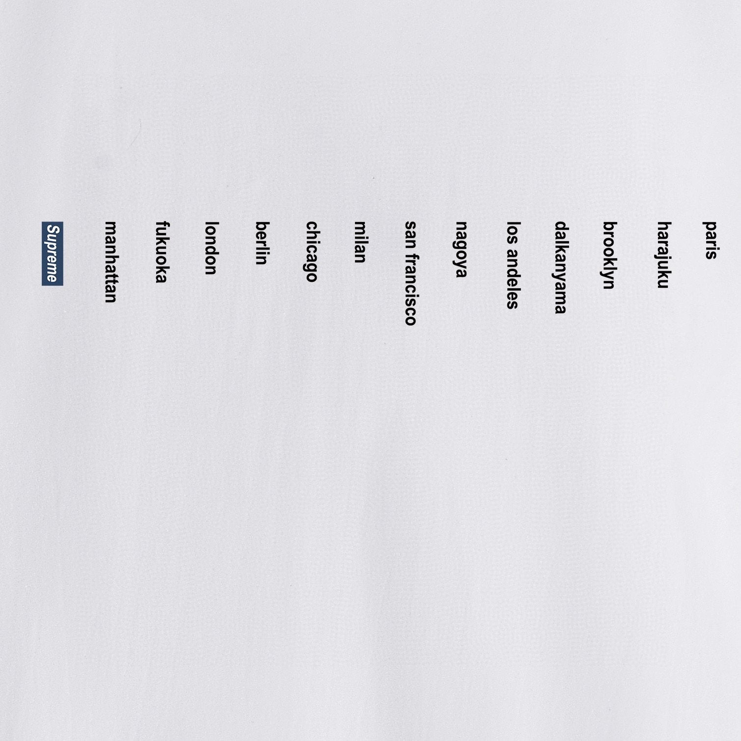Supreme Location Graphic Short-Sleeve T-Shirt — detail