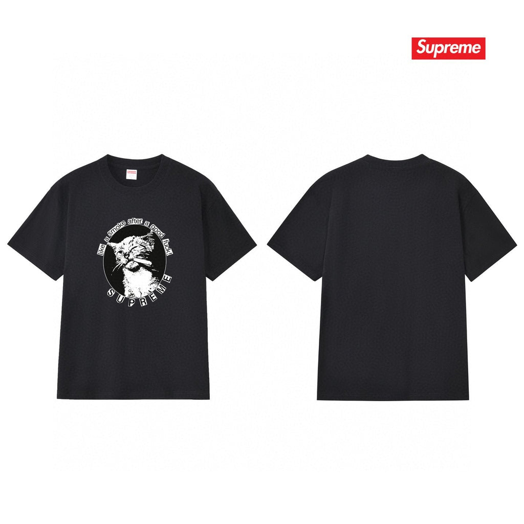 Supreme Cat Smoke Graphic T-Shirt — back