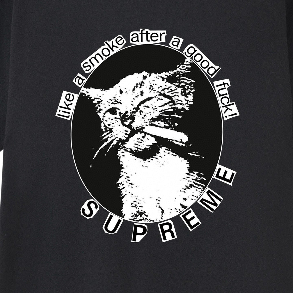 Supreme Cat Smoke Graphic T-Shirt — detail