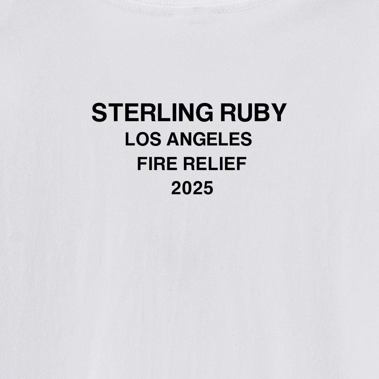 Supreme Los Angeles Wildfire Relief Box Graphic T-Shirt — detail
