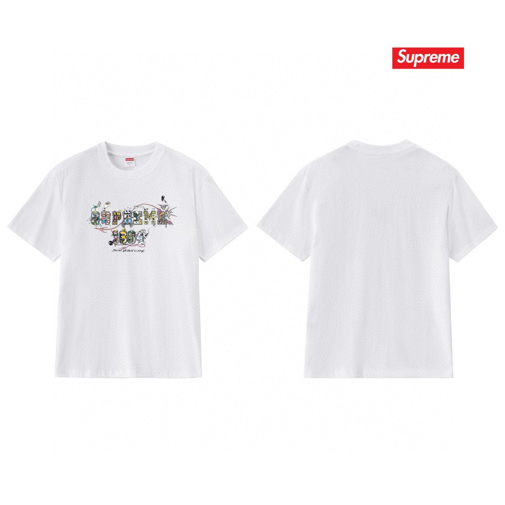 Supreme Cartoon Letter Graphic T-Shirt — back