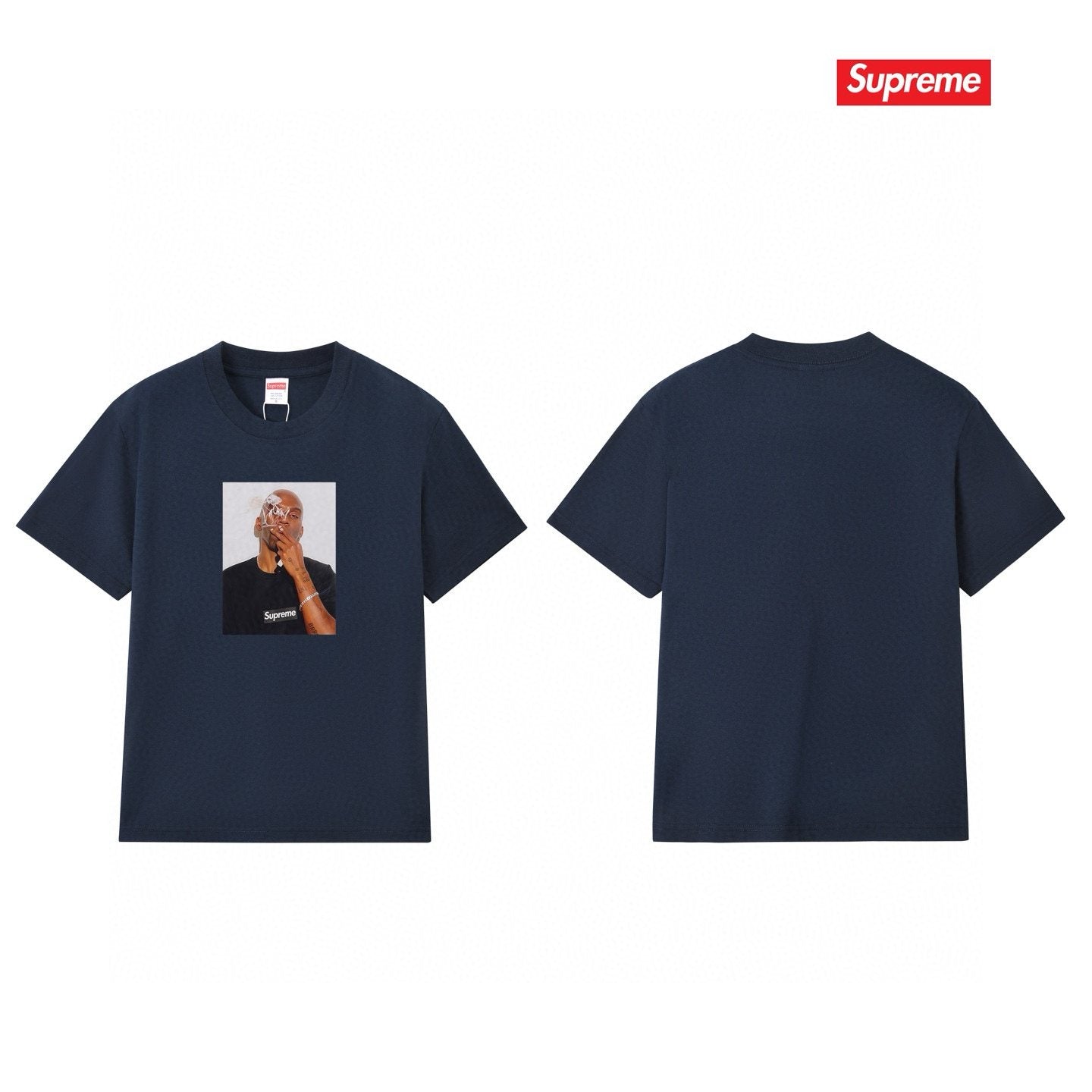 Supreme Dean Blunt Portrait Graphic T-Shirt — back