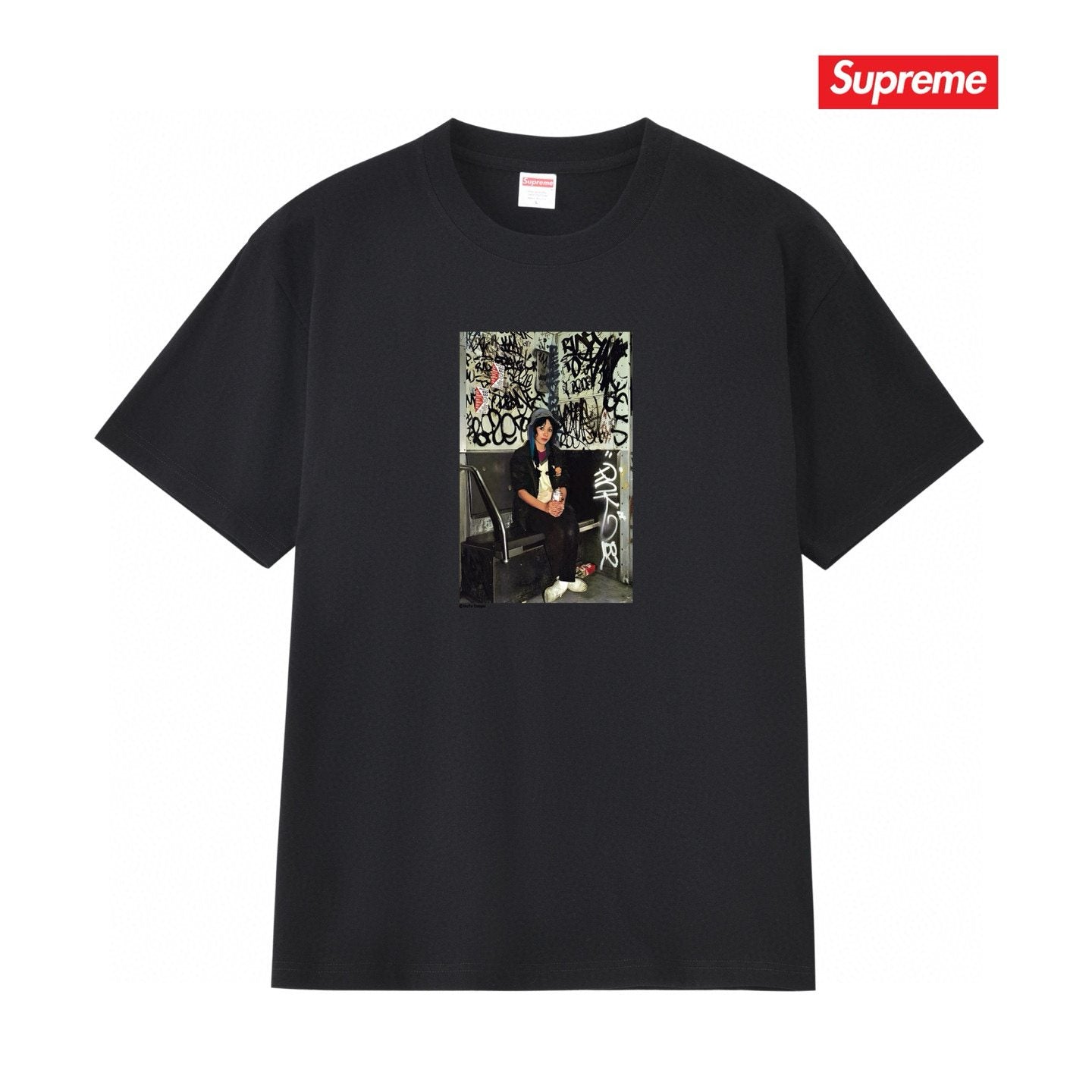 Supreme Pink Lady Graphic T-Shirt — hero