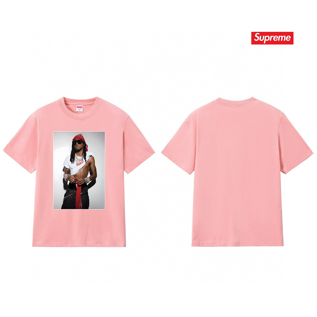 Supreme Playbi Caarti Portrait Graphic T-Shirt — back
