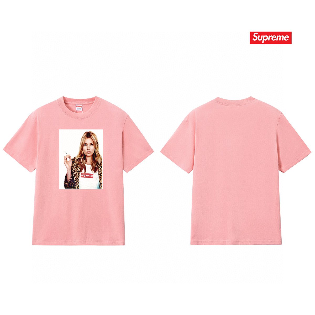 Supreme Kate Moss Portrait Graphic T-Shirt — back