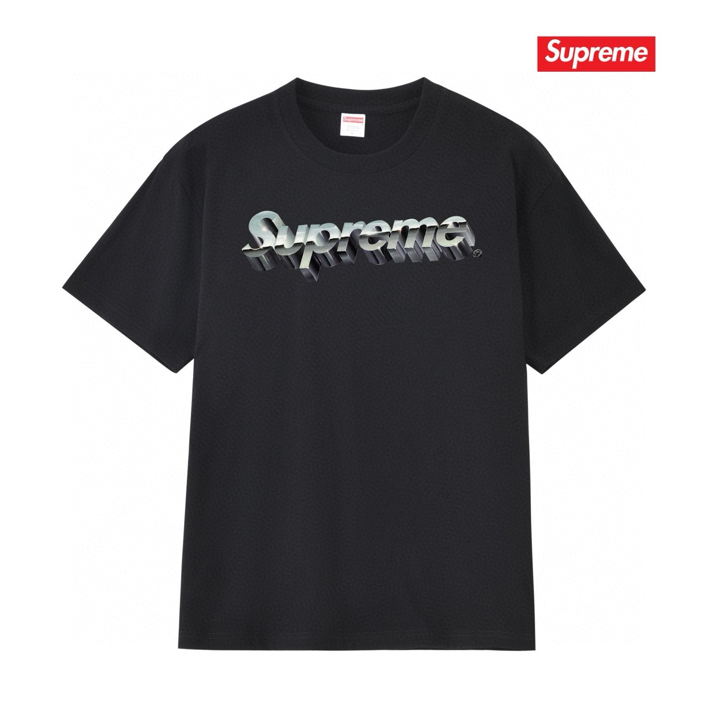 Supreme Metallic Wordmark Graphic T-Shirt — hero