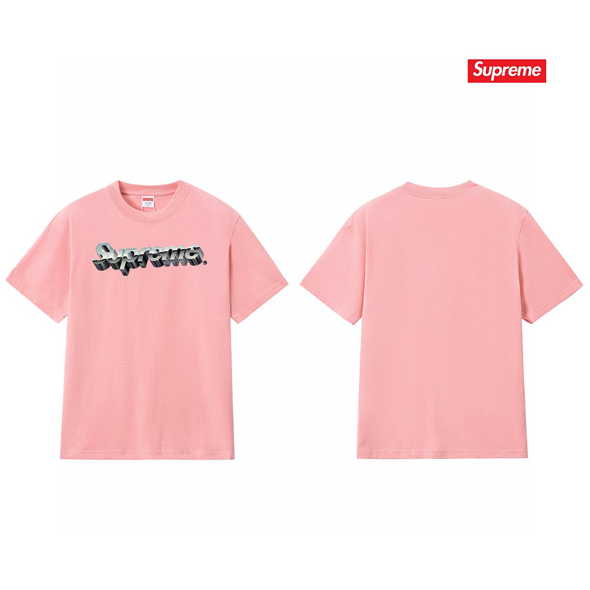 Supreme Metallic Wordmark Graphic T-Shirt — front