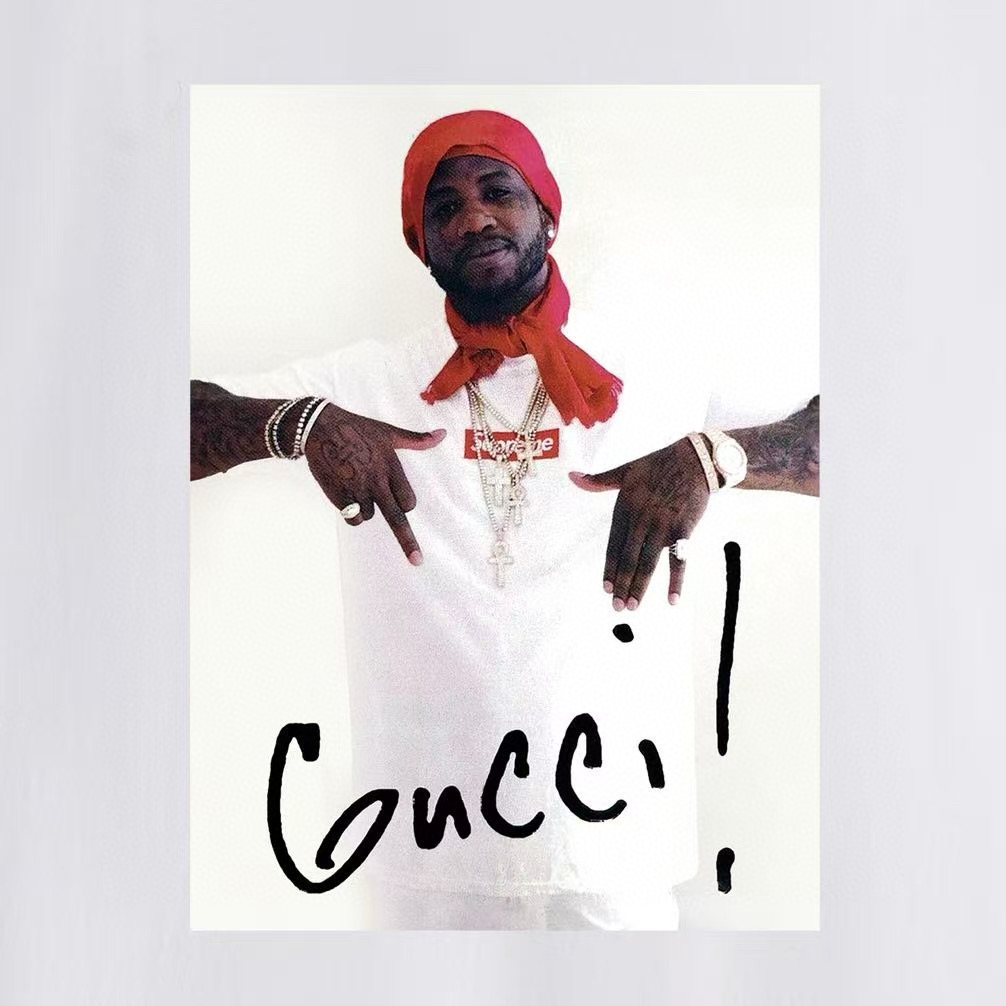 Supreme Portrait Graphic T-Shirt — detail