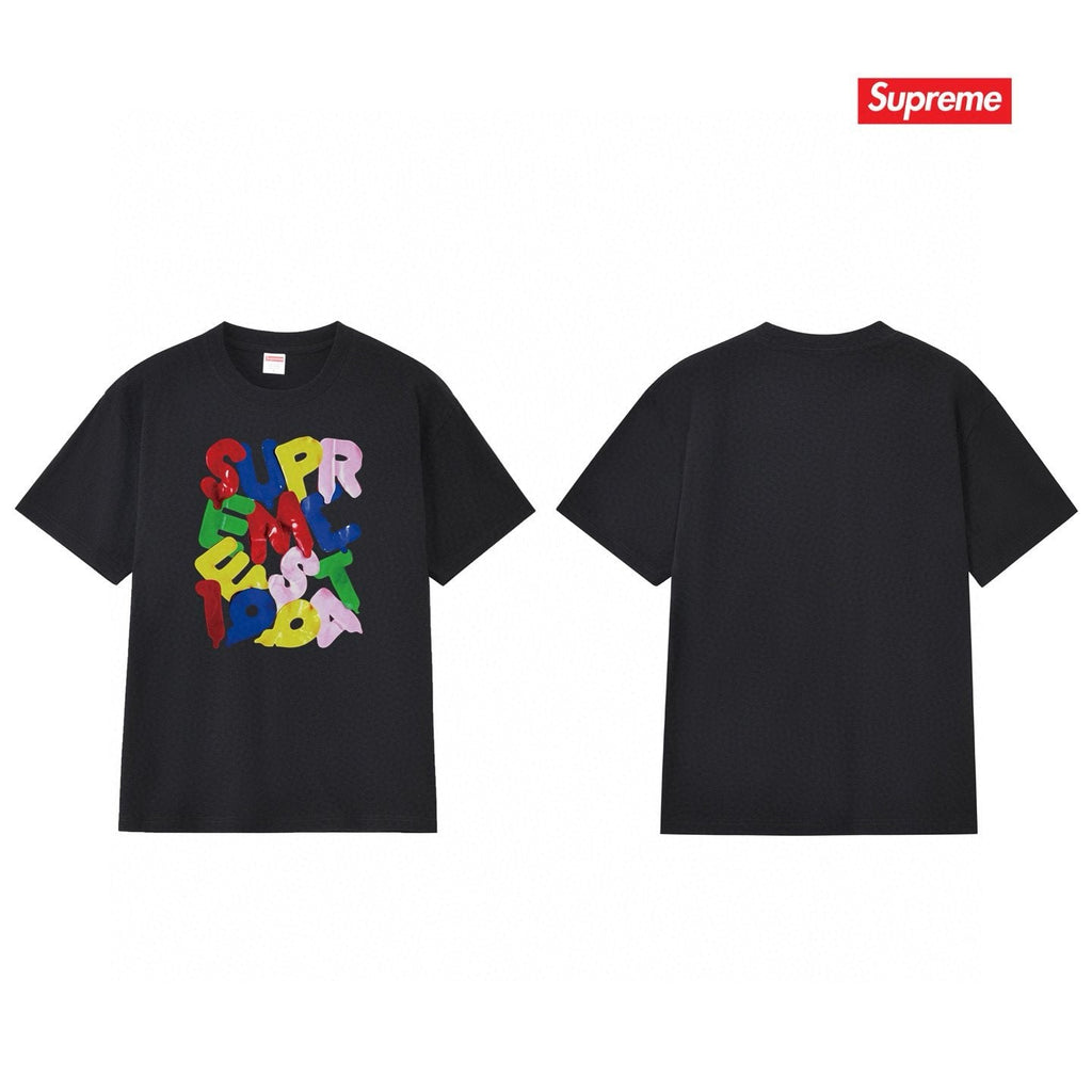 Supreme Colorful Letter Graphic T-Shirt — front