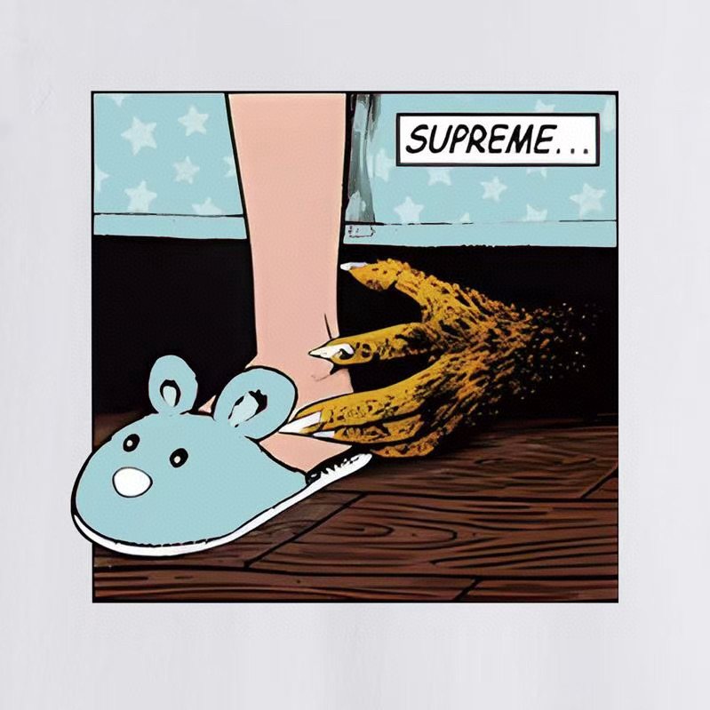 Supreme Comic Panel Graphic T-Shirt — detail