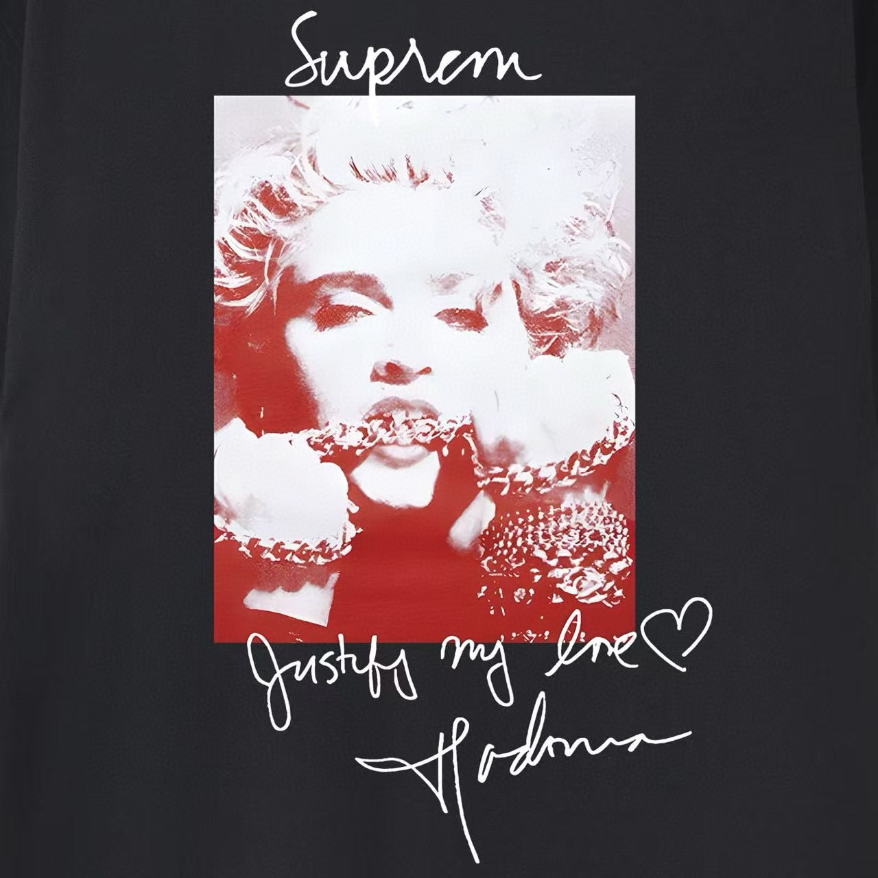 Supreme Portrait Graphic T-Shirt — detail