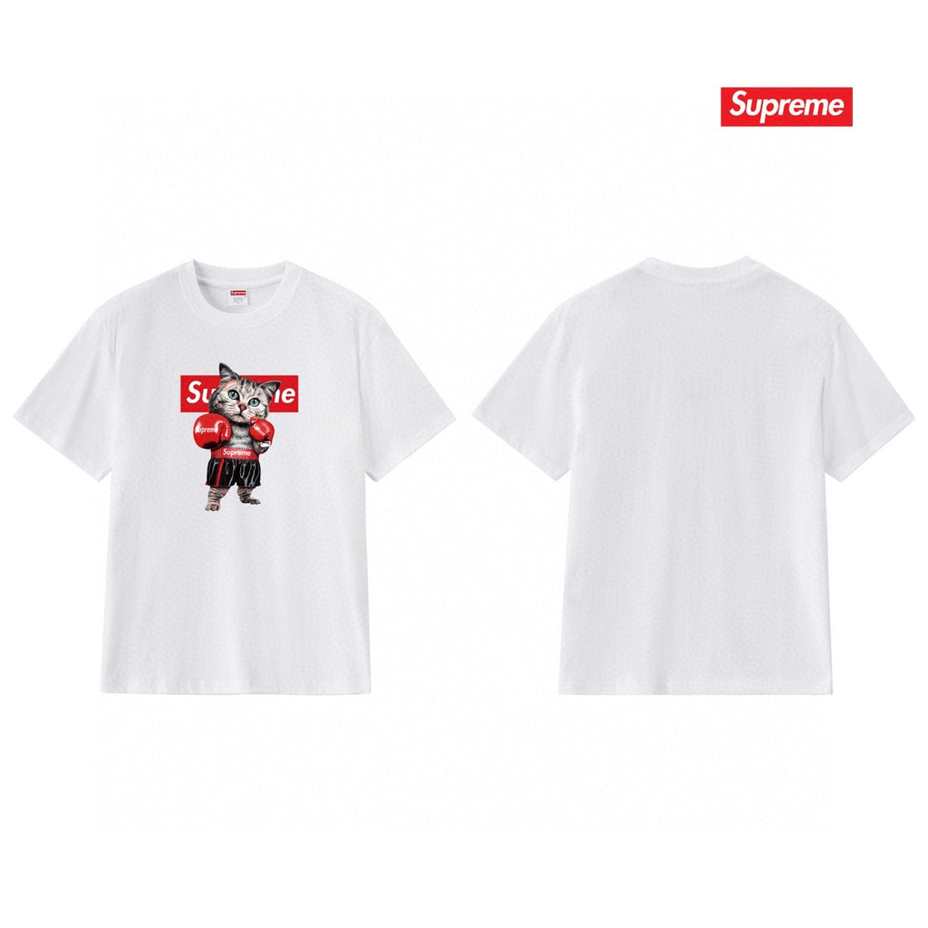Supreme Boxing Cat Graphic T-Shirt — back