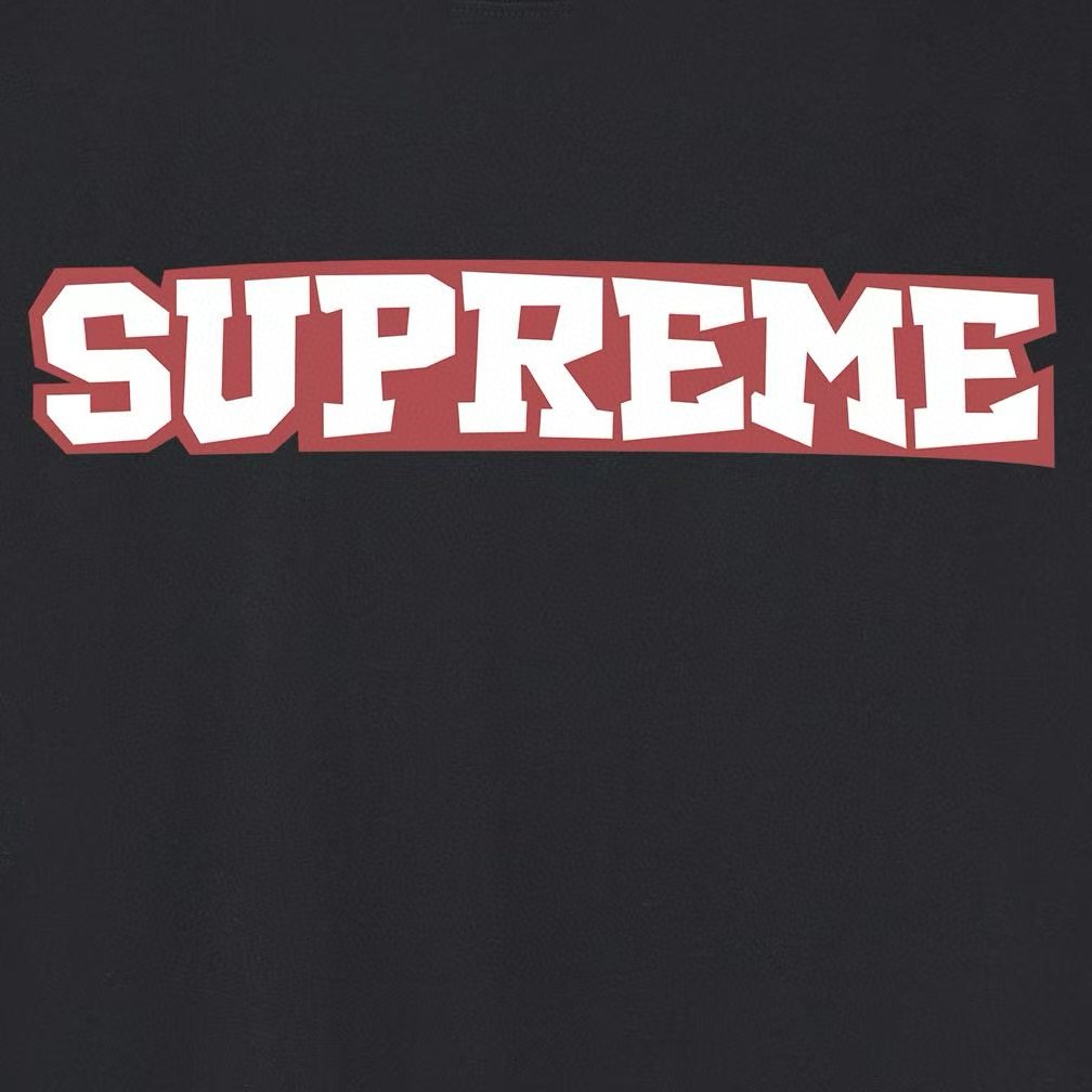 Supreme Arched Front Graphic Short-Sleeve T-Shirt — fabric_closeup