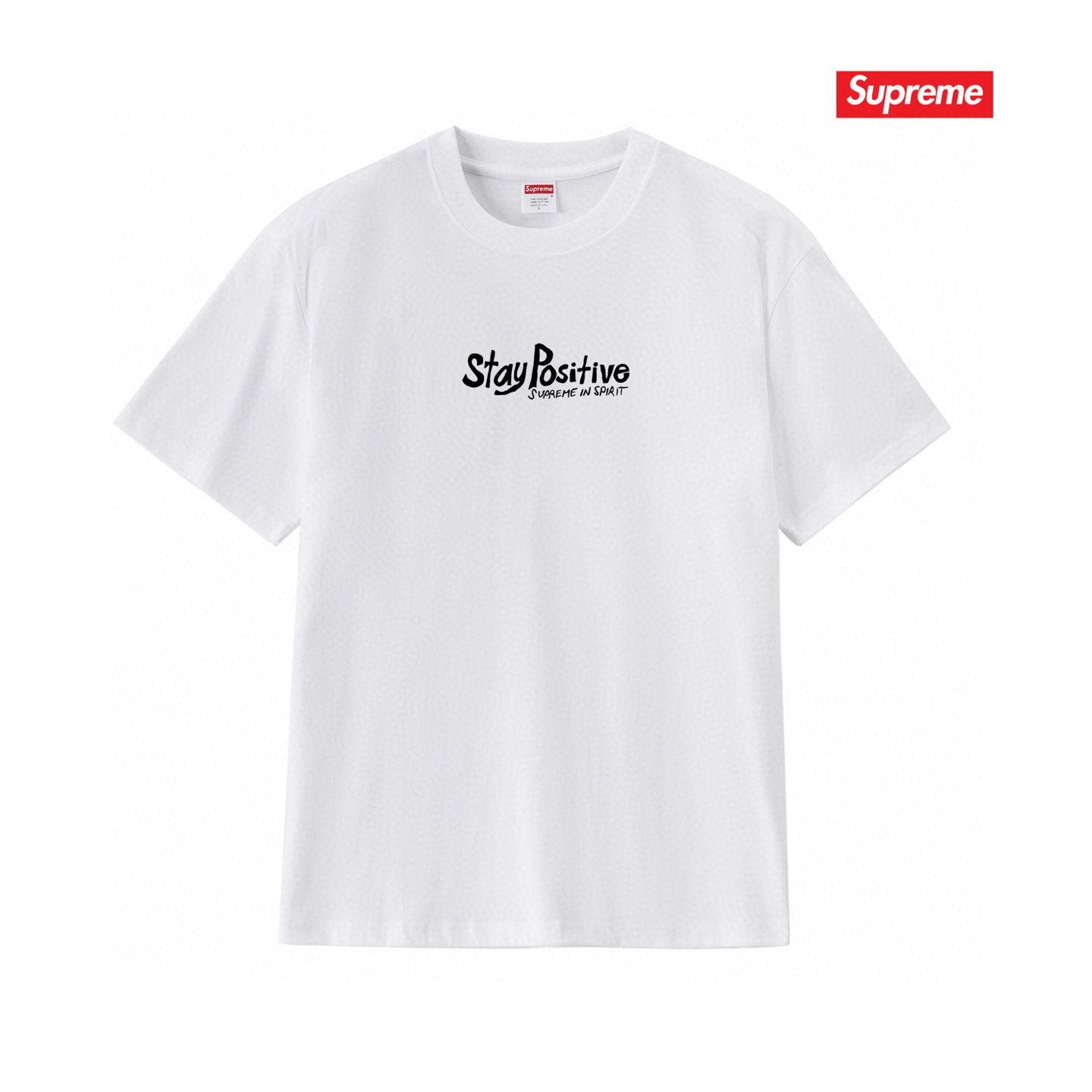 Supreme StayPositive Affirmation Graphic T-Shirt — hero