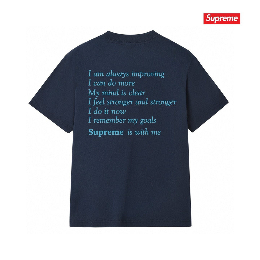 Supreme StayPositive Affirmation Graphic T-Shirt — back