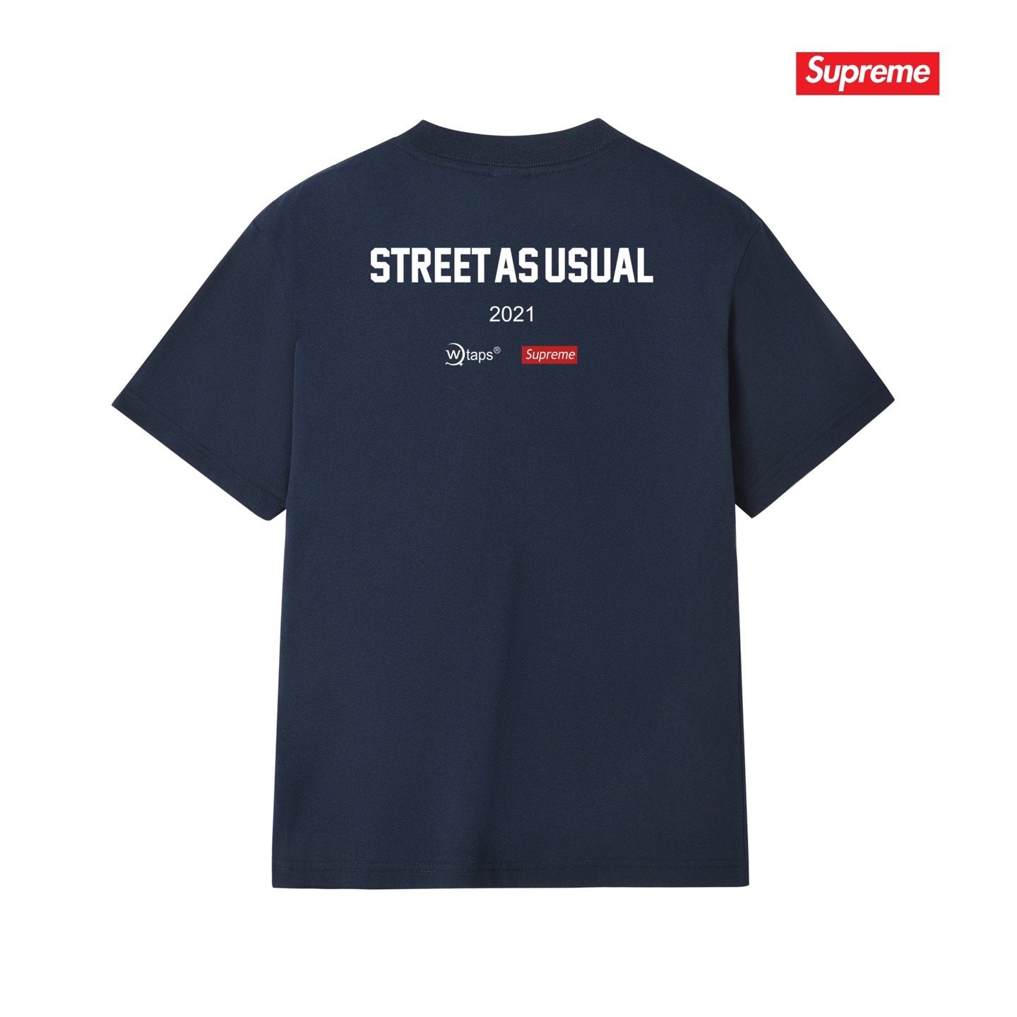 Supreme SIC'EM Street As Usual Graphic T-Shirt — back