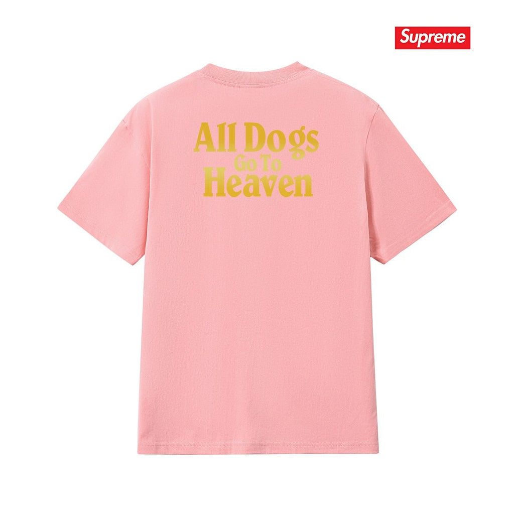 Supreme All Dogs Go To Heaven Dog Graphic T-Shirt — back