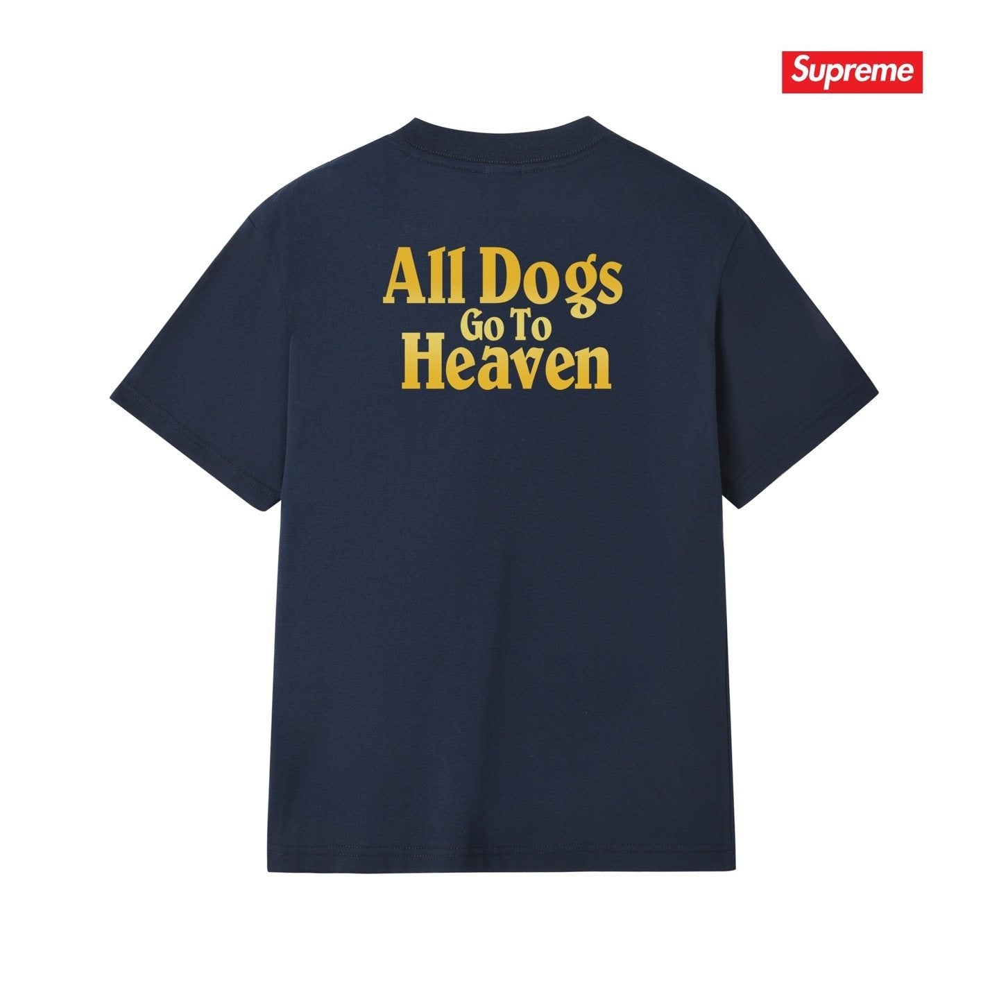 Supreme All Dogs Go To Heaven Dog Graphic T-Shirt — back
