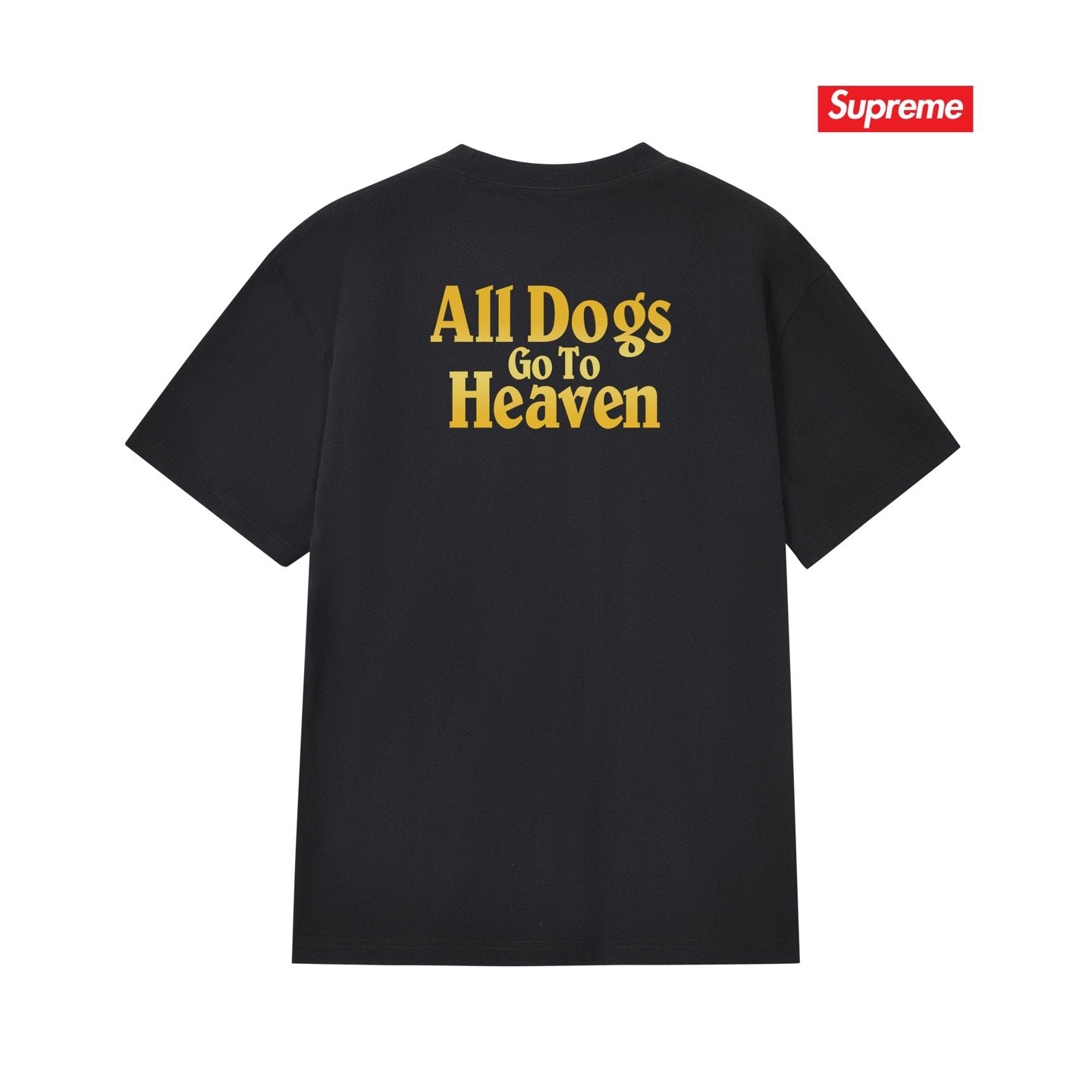 Supreme All Dogs Go To Heaven Dog Graphic T-Shirt — back