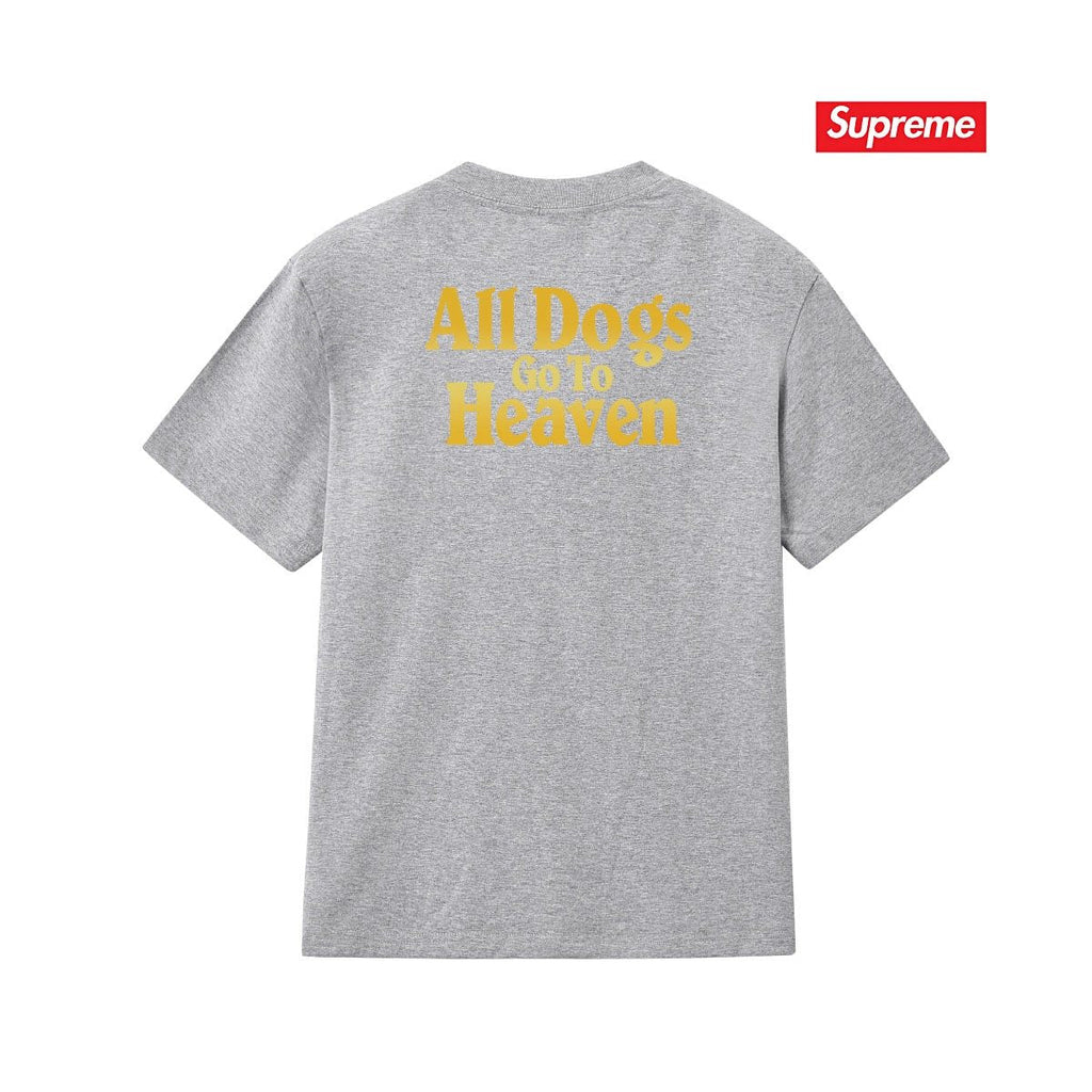 Supreme All Dogs Go To Heaven Dog Graphic T-Shirt — back