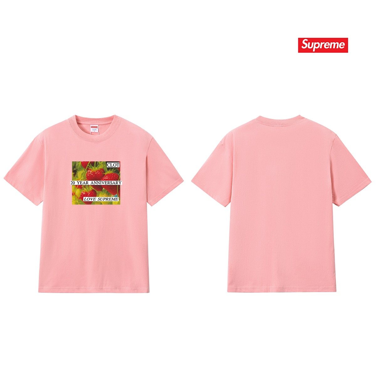 Supreme Floral Anniversary Graphic T-Shirt — back
