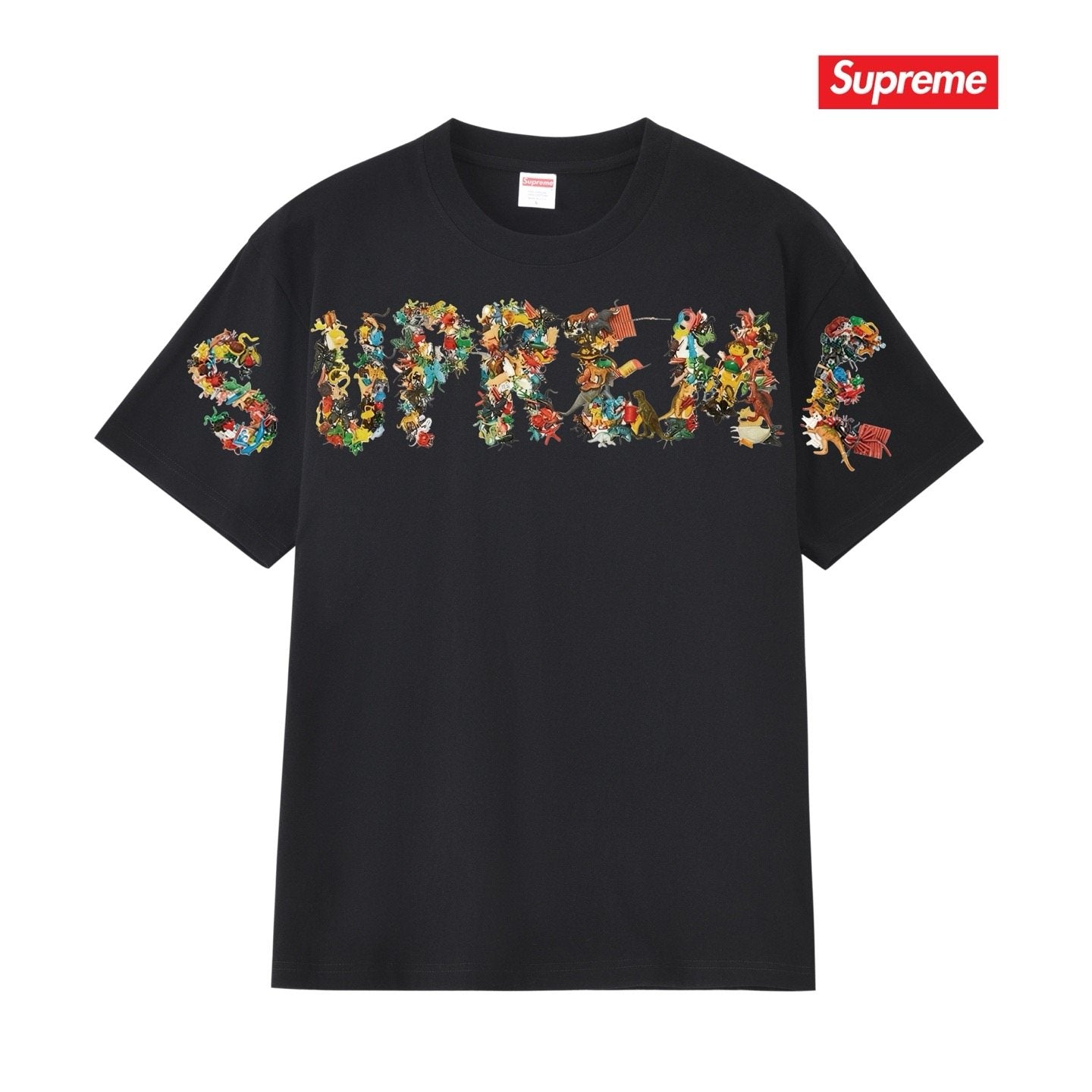 Supreme Floral Wordmark Short-Sleeve T-Shirt — hero