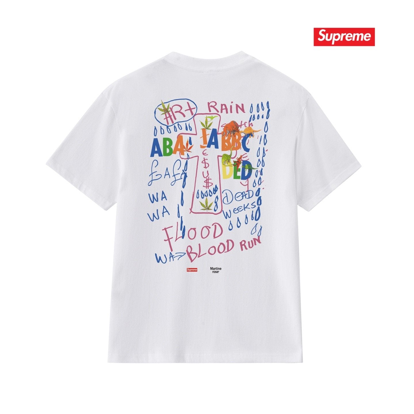 Supreme Front and Back Graphic T-Shirt — back