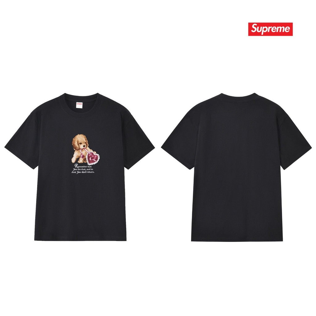 Supreme Dog and Heart Graphic T-Shirt — back