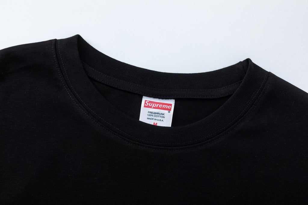 Supreme Hand-Drawn Lettering Graphic T-Shirt — neck_label