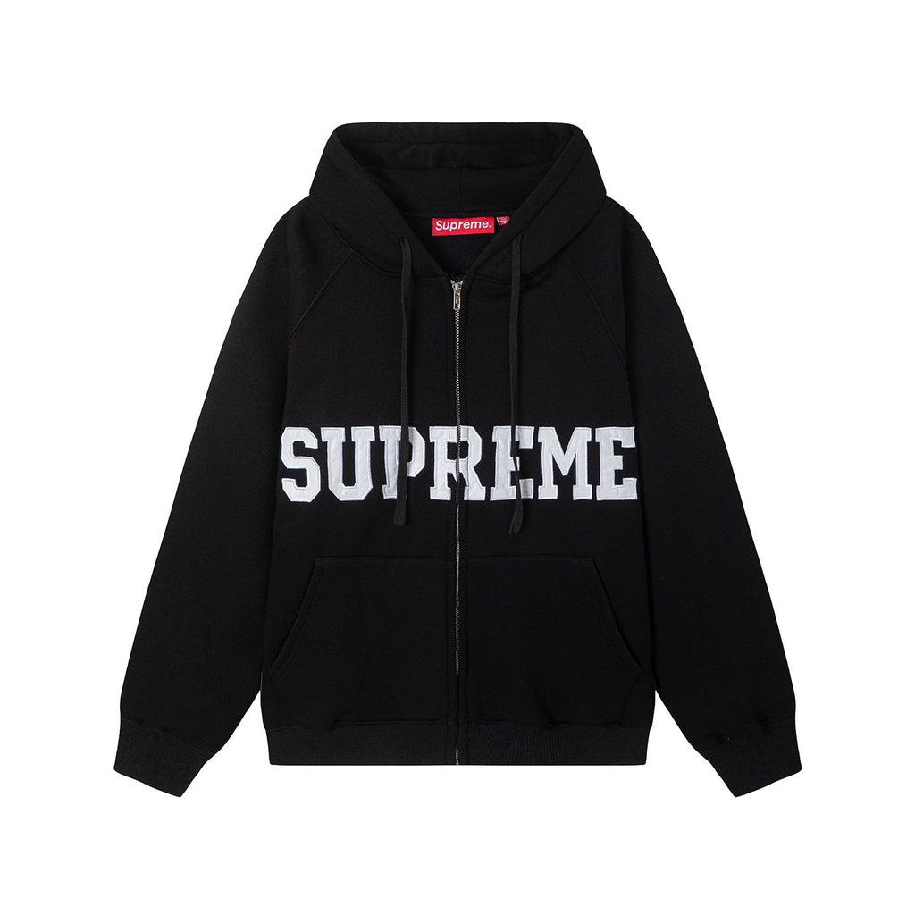 Supreme Front Appliqué Zip Hoodie — hero