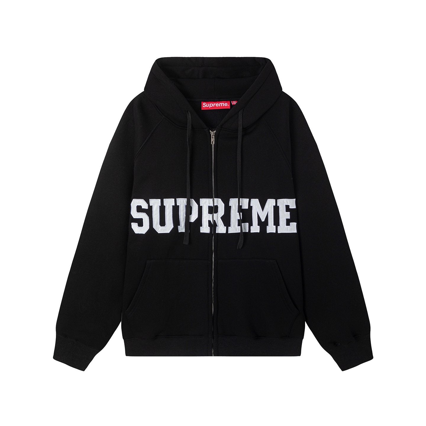 Supreme Front Appliqué Zip Hoodie — hero