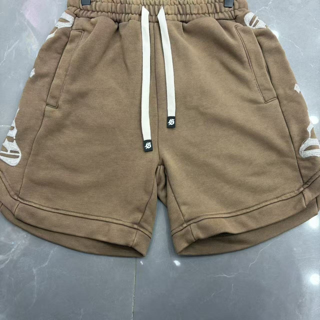 Godspeed Gothic Side Graphic Shorts — front